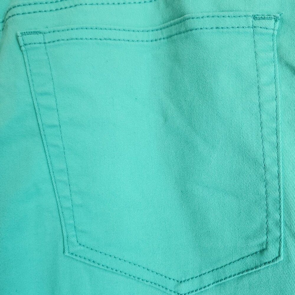 Ashley Stewart - Women's Plus Denim Mint Green Shorts Size 28 - Picture 5 of 7